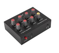 Gugxiom Égaliseur Sonore 7 Bandes, égaliseur Numérique Double Canal, Réglage des Basses élevées 12 DB, Entrée de Sortie RCA, Interface D'entrée 3,5 Mm Prenant en Charge la Prise 4 Pôles,