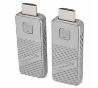 Gugxiom Émetteur et Récepteur HDMI sans Fil Kit D'affichage Double Bande de Décodage 4K, émetteur sans Fil HDMI avec Sortie 1080P 60 Hz à Faible Latence pour Les Jeux de Conférence de