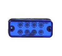 Gugxiom Feu de Position Latéral à LED, Lampe D'indication 6 Pièces 8 LED Feu de Position Latéral étanche à l'eau Lampe Indicateur de Remorque de Camion Camion(Bleu)