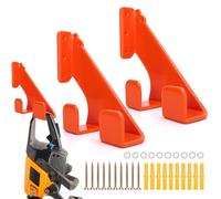 Gugxiom Lot de 2 supports de tronçonneuse 3 en 1 10" - Support de scie à chaîne robuste pour l'organisation du garage, pour accessoires et outils de tronçonneuse