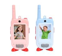 Gugxiom Lot de 2 Talkies-Walkies pour Enfants, Radios Bidirectionnelles Longue Portée Rechargeables, Jouets pour Garçons et Filles de 3 à 8 Ans, Camping D'aventure en Plein Air,