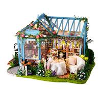 Gugxiom Maison de Poupée DIY de Taille Moyenne, Joli Projet de Construction Miniature - Maison de Jouets Miniature pour Adultes Créatifs - Article de Décoration Parfait pour la
