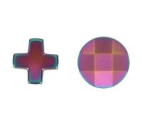 Gugxiom Manette D Pads Bouton Directionnel de Remplacement en Métal à Facettes et Standard pourElite Elite Series 2 avec Attraction Magnétique, Contrôle Précis et Rapide (COLORFUL)