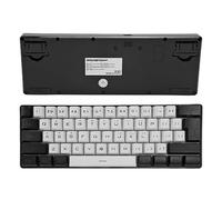 Gugxiom Mini Clavier RVB à 61 Touches, Rétro-éclairage LED, Clavier de Jeu Filaire Ergonomique, Sensation Mécanique, pour Le Bureau et Les Affaires (White)
