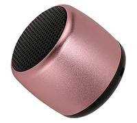 Gugxiom Mini Haut-Parleur Bluetooth avec Caisson de Basses Lourd, Haut-Parleur sans Fil Portable en Métal, Rechargeable par USB, Petit pour Téléphone, Tablette, PC (Pink)