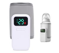 Gugxiom Réchauffeur de Bouteille Portable pour les Voyages, Réchauffement Rapide Confortable pour bébé Se Nourrir de bébé, Réchauffement de Lait sans Eau avec Batterie Alimentée pour la