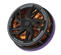 Gugxiom Refroidisseur de Téléphone 15 W à Adsorption Magnétique, Idéal pour le Gaming, avec Ventilateur intégré pour le Streaming en Direct et Design Portable et silencieux. (BLACK)