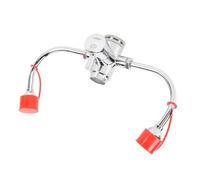 Gugxiom Station de Lavage Oculaire D'urgence Montée sur Robinet, unité de Lavage Oculaire Efficace dans L'évier, Adaptateurs M24 M22 M20 pour la sécurité Industrielle