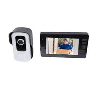 Gugxiom Système D' Vidéo sans Fil, Objectif Grand Angle 3MP 110°, Audio Bidirectionnel avec écran 4,3 Pouces, pour la sécurité de la Maison