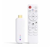Gugxiom TV Stick 4K pour Android Lecteur Multimédia de Streaming Portable avec Télécommande Vocale et 2 Go de RAM 16 Go de ROM, clé TV Intelligente 4K HDR avec WiFi 2,4 G 5G pour Le