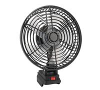 Gugxiom Ventilateur de Chantier sans Fil 8 Pouces adapté pour BL1840, Moteur sans Balais 20 W 3500 Tr/min, Méthodes d'alimentation Double, Ventilateur de Camping Portable Rechargeable pour une