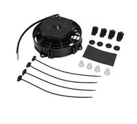 Gugxiom Ventilateur de Radiateur Mince de Refroidissement électrique Haute Performance 80 W, Ventilateur Universel 12 V de 156 Mm de Diamètre avec Kit de Montage pour le Refroidissement du Moteur, les