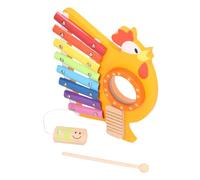 Gugxiom Xylophone éducatif en Bois pour Les Tout-Petits pour la Reconnaissance des Couleurs et la Coordination œil-Main, pour Les Bébés de 36 Mois et Plus avec Bâton de Frappe, Mini Xylophone pour