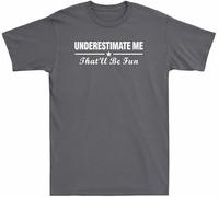 Guh Confidence T-T-Shirts à Manches Courtes Proud Me T-Shirts à Manches Courtes Underestimate Funny Be That'll Gift and Fun(XX-Large)