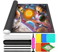 GUHAOOL Tapis de Puzzle Rouleau en Feutre Pour 1000-3000 Pièces - Rangement Pliable avec 6 Trieurs