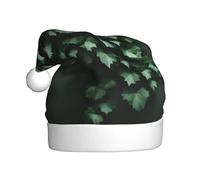 GUHAOT Chapeau de Noël imprimé Creeper vert, chapeau de Père Noël, couvre-chef, accessoire de costume de vacances