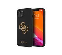 Guess Guess Coque Silicone 4G Logo iPhone 13 Mini Noir