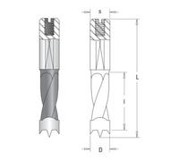 Guhdo GUHDO Foret combiné à bois HW D10 l27 L57,5 L Quantité:1