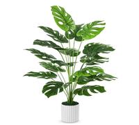 Guheake Grandes Plantes artificielles Monstera d'intérieur pour Sol, Maison, Bureau, Ferme, Chambre à Coucher - 71,1 cm