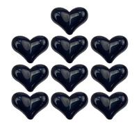 GUHEXIA Lot de 10 perles intercalaires en forme de cœur en acrylique pour fabrication de bracelets, colliers, boucles d'oreilles, bijoux