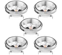 GUHPZA Ampoule LED Ar111 À Réflecteur, COB, 12 Watts，3000k-15° Beam Angle