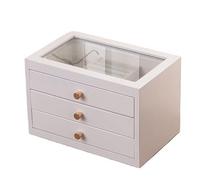 GUHPZA Boîte À Bagues en Bois Massif, Boîte À Bijoux Légère pour Mariage, Boîtes De Rangement Rétro en Bois pour Bagues,45690