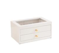 GUHPZA Boîte À Bagues en Bois Massif, Boîte À Bijoux Légère pour Mariage, Boîtes De Rangement Rétro en Bois pour Bagues,45689