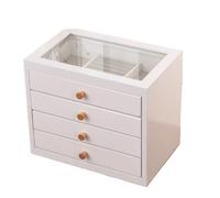 GUHPZA Boîte À Bagues en Bois Massif, Boîte À Bijoux Légère pour Mariage, Boîtes De Rangement Rétro en Bois pour Bagues,45691