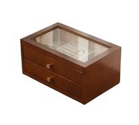 GUHPZA Boîte À Bagues en Bois Massif, Boîte À Bijoux Légère pour Mariage, Boîtes De Rangement Rétro en Bois pour Bagues,45658