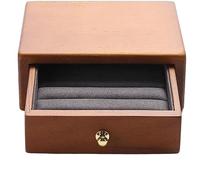 GUHPZA Boîte À Bijoux en Bois Massif, Organiseur De Rangement pour Boucles d'oreilles,1