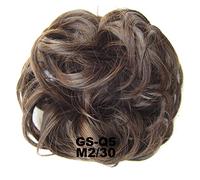 GUHPZA Extensions De Cheveux 1 Paquet Chignon Décoiffé Créoles Queue De Cheval Extensions De Cheveux Chignon Donut Synthétique Cheveux Bouclés Ondulés Chignon Perruqu,M2-30