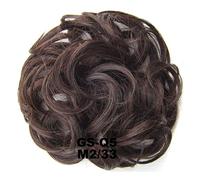 GUHPZA Extensions De Cheveux 1 Paquet Chignon Décoiffé Créoles Queue De Cheval Extensions De Cheveux Chignon Donut Synthétique Cheveux Bouclés Ondulés Chignon Perruqu,M2-33