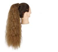 GUHPZA Extensions De Cheveux Synthétiques, Chignon Décoiffé, Bouclé, Ondulé, Queue De Cheval, Accessoires pour Cheveux pour Femmes.,Q19-6-22in(55cm)