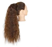 GUHPZA Extensions De Cheveux Synthétiques, Chignon Décoiffé, Bouclé, Ondulé, Queue De Cheval, Accessoires pour Cheveux pour Femmes.,Q19-m4-30-22in(55cm)