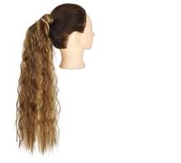 GUHPZA Extensions De Cheveux Synthétiques, Chignon Décoiffé, Bouclé, Ondulé, Queue De Cheval, Accessoires pour Cheveux pour Femmes.,Q19-9h19-22in(55cm)