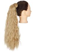 GUHPZA Extensions De Cheveux Synthétiques, Chignon Décoiffé, Bouclé, Ondulé, Queue De Cheval, Accessoires pour Cheveux pour Femmes.,Q19-18-22in(55cm)
