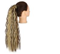 GUHPZA Extensions De Cheveux Synthétiques, Chignon Décoiffé, Bouclé, Ondulé, Queue De Cheval, Accessoires pour Cheveux pour Femmes.,Q19-22H10-22in(55cm)