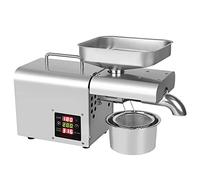 GUHPZA Extracteur Automatique d'huile Chaude/Froide en Acier Inoxydable pour Avocat, Noix de Coco, Olive, Lin, cacahuète, graines de Chanvre, canola, sésame 3-6 kg/h