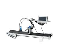 GUHPZA Imprimante À Jet d'encre Automatique De Bureau avec Écran Tactile De 4,3 Pouces, Jet d'encre Rapide De 40 M/Min, Induction Synchrone Photoélectrique, Prise en Charge d'un,