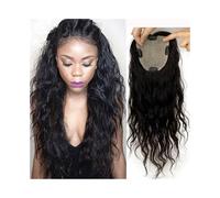 GUHPZA Les Femmes Couvrent Leurs Perruques Chauves. Postiches pour Femmes De 20 À 55 Cm, Postiches en Cheveux Humains Ondulés Et Lâches, Couleur Naturelle, Cheveux Bré,10inches