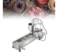 GUHPZA Machine À Beignets Entièrement Automatique, Température Réglable, Retournement Et Formage Automatiques, avec 3 Moules De Tailles Différentes Et Une Trémie De 7