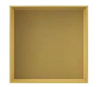 GUHPZA Niche De Douche en Acier Inoxydable, Quincaillerie De Salle De Bain Intégrée, Armoires À Pharmacie en Métal, Porte-Papier Toilette Décoratifs, Armoires De Range,Gold-32X32X12.5cm-13X13X5in