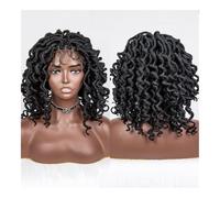 GUHPZA Perruques Lace Front Deep Wave en Cheveux Humains, Innovations en Matière De Dentelle : Découvrez Les Dernières Nouveautés en Matière De Coiffures Et Perruques,Black