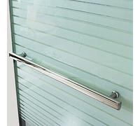 GUHPZA Poignée de porte de douche en verre à pousser et tirer en acier inoxydable pour intérieur et extérieur, poignées de porte de rechange pour salle de bain, 350 mm, 550 mm