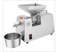 GUHPZA Presse à Huile 550W Expeller Presse à Huile en Acier Inoxydable Extracteur d'huile pressée à Chaud et à Froid pour Noix, cacahuètes, graines de Tournesol et Autres Cultures oléagineuses