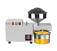 GUHPZA Presse à Huile Automatique Commerciale 1200W, Presse à Chaud à Froid, Presse à Huile Industrielle Presse à Huile de graines de Noix, extracteur d'huile élevée en Acier Inoxydable