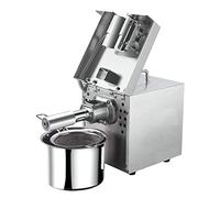 GUHPZA Presse à Huile entièrement Automatique, Presse à Huile électrique Domestique, Acier Inoxydable brossé, Protection Contre Les surcharges, démarrage à Une Touche