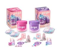 Gui Gui Double Coffret Exclusif Transparent et Brillant | 2 slimes parfumés aux textures uniques à embellir toi-même, fais-les briller de mille feux ; ASMR dès 6 ans