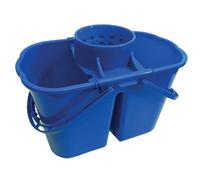 GUIALTO Seau double compartiment 2 x 6 L avec essoreur