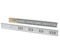 Guías Laterales Para Cajones Con Rodamiento De Bolas 45mm X 600mm,Pack De 1 Juego De Guías De Extracción Total Con Cierre Suave